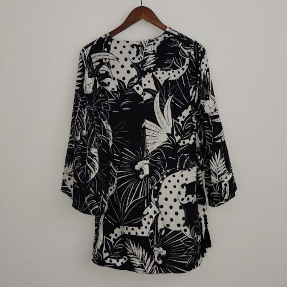 Farm Rio Wrap Dress "Onca de Bolinha" Size Small - Picture 8 of 9